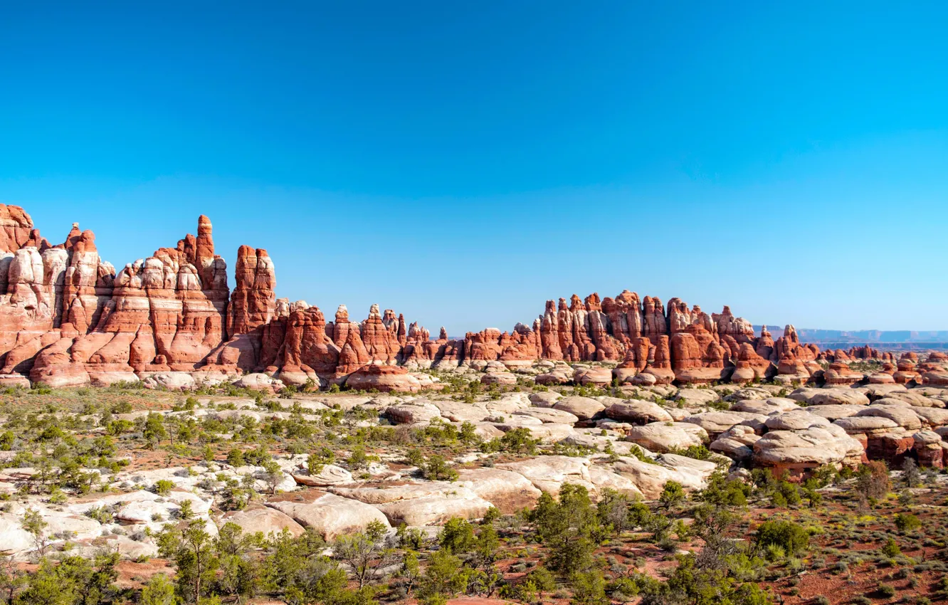 Фото обои USA, США, Canyonlands National Park, национальный парк Каньонлендс, Red Rock Plateau, Плато Ред-Рок