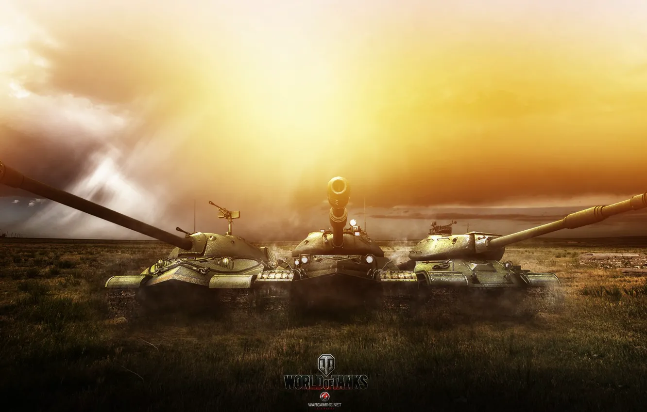 Фото обои Игры, ИС-7, World of Tanks, ИС-4, ИС-8, FuriousGFX