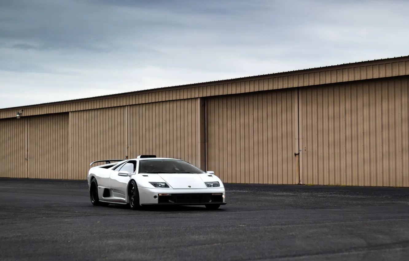 Фото обои Lamborghini, White, Diablo GT