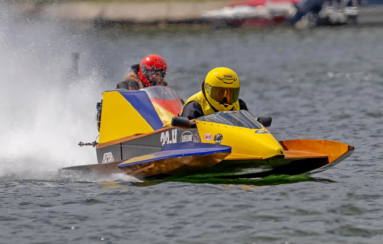 Фото обои гонка, лодка, скорость