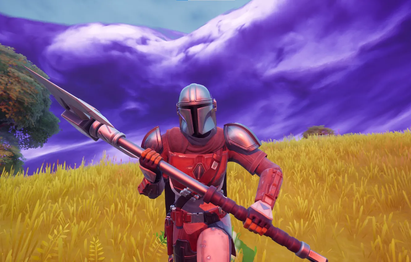 Фото обои Игра, Fortnite, Мандалорец