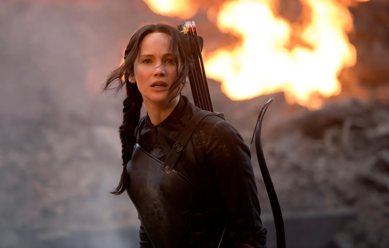 Фото обои Jennifer Lawrence, Katniss, The Hunger Games:Mockingjay, Голодные игры:Сойка-пересмешница