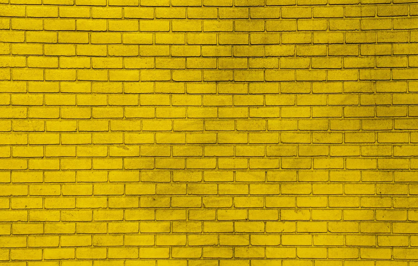 Фото обои жёлтый, стена, краска, wall, кирпичи, yellow, bricks, paint