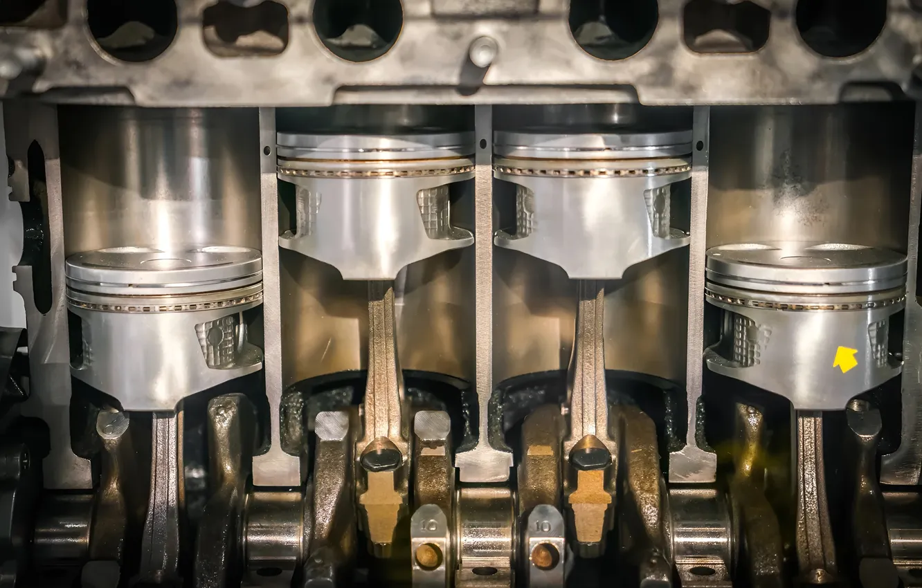 Фото обои двигатель, разрез, цилиндр, внутри, поршень