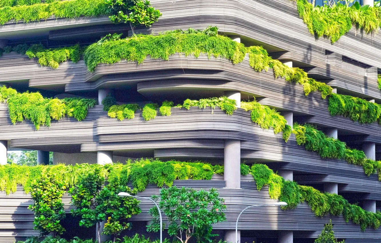 Bosco verticale (вертикальный лес), Милан, Италия.