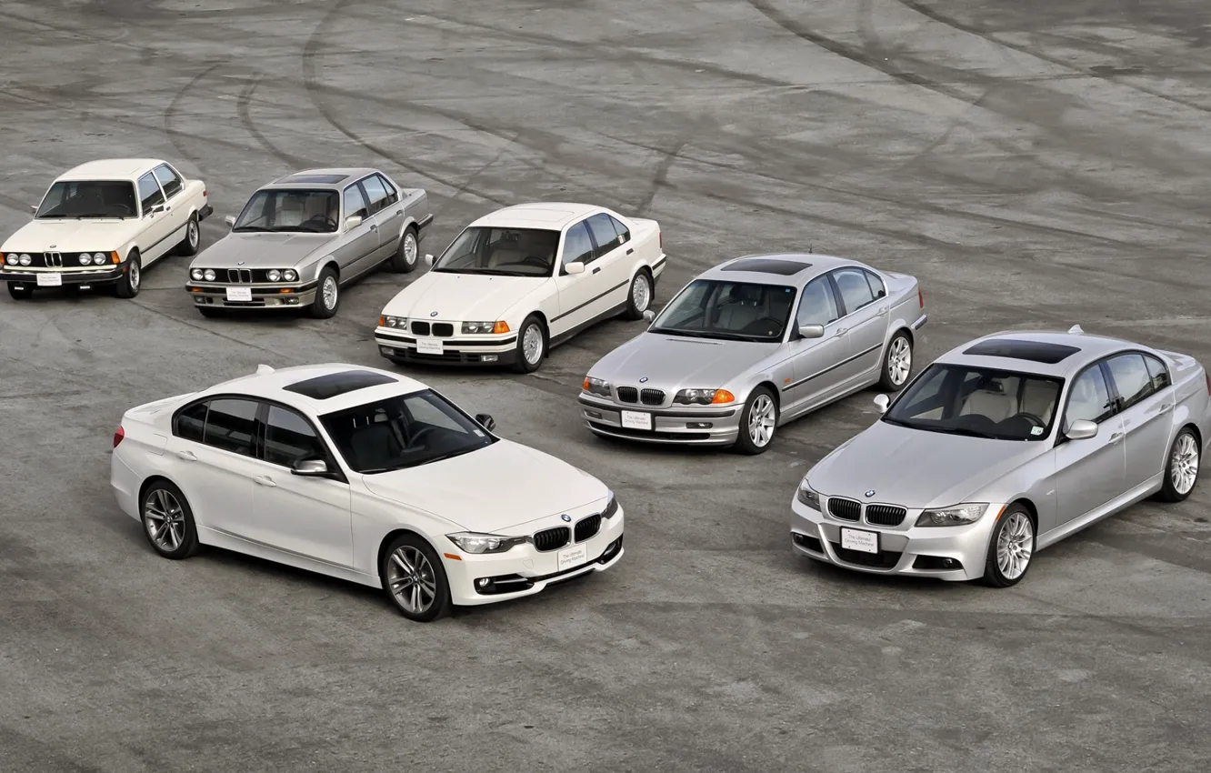 Фото обои bmw, бмв, mixed, e90, E30, e46, 3 Series, E21