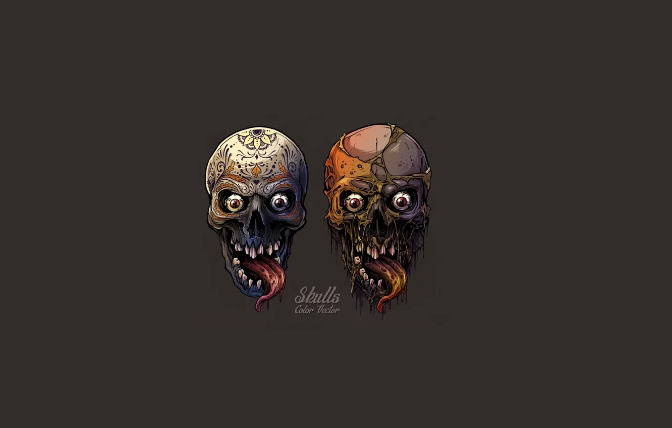 Фото обои язык, черепки, череп, gb_art