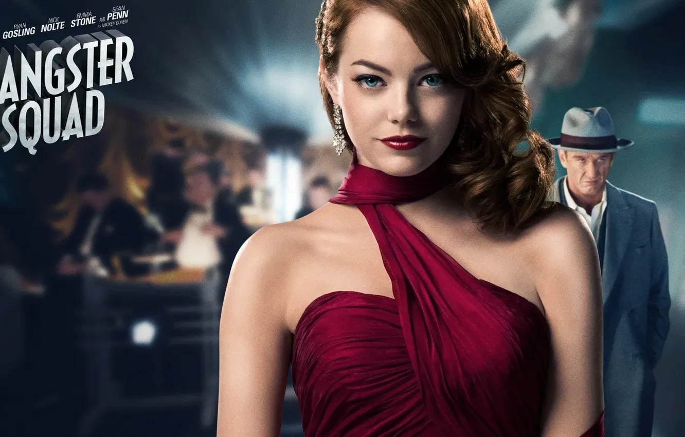 Фото обои девушка, фильм, girl, movie, EMMA STONE, GANGSTER SQUAD