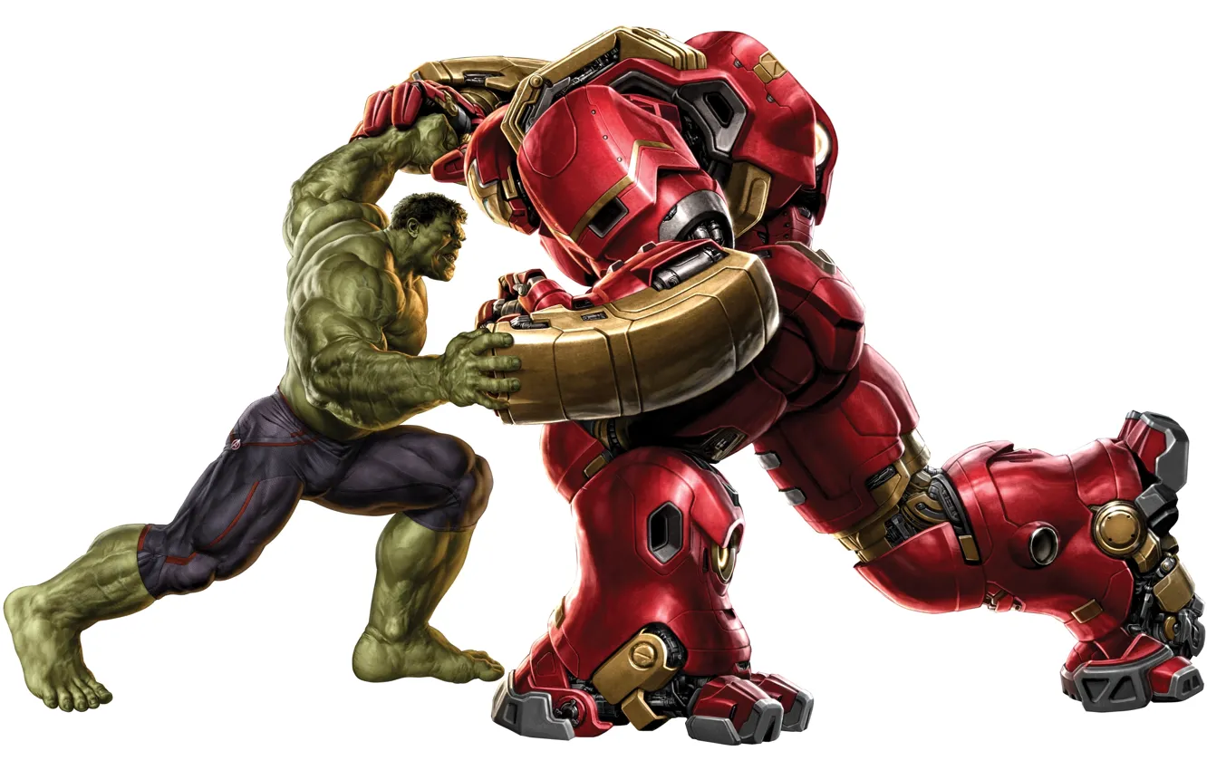 Фото обои Hulk, power, fight, Hulkbuster
