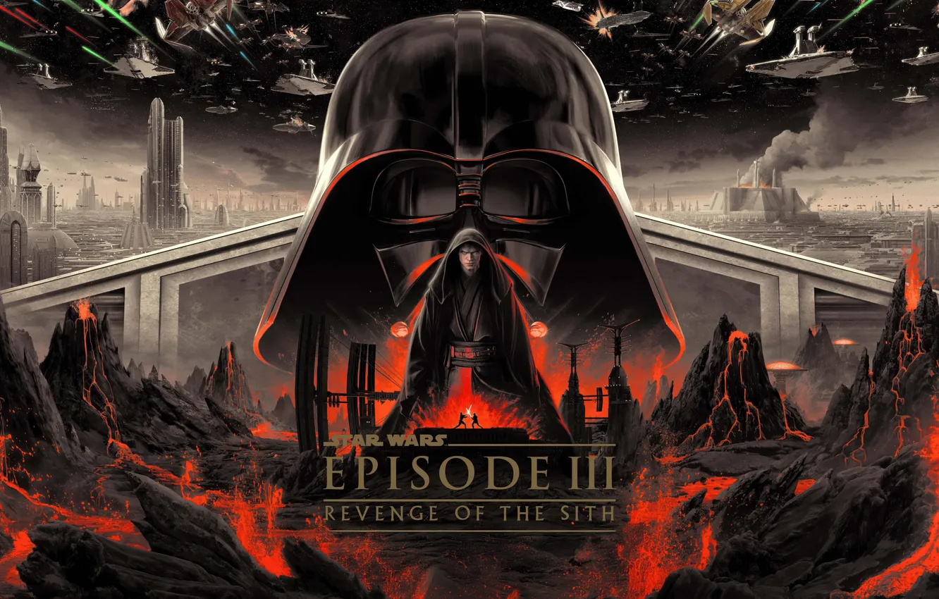 Фото обои Star Wars, Darth Vader, Movies, Episode III, Revenge of the Sith, 20th Anniversary