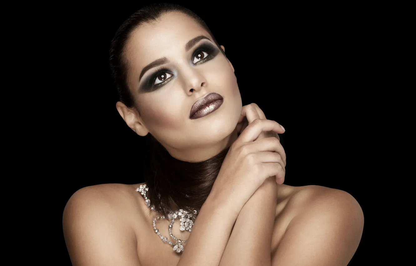 Фото обои лицо, стиль, модель, макияж, Nadia