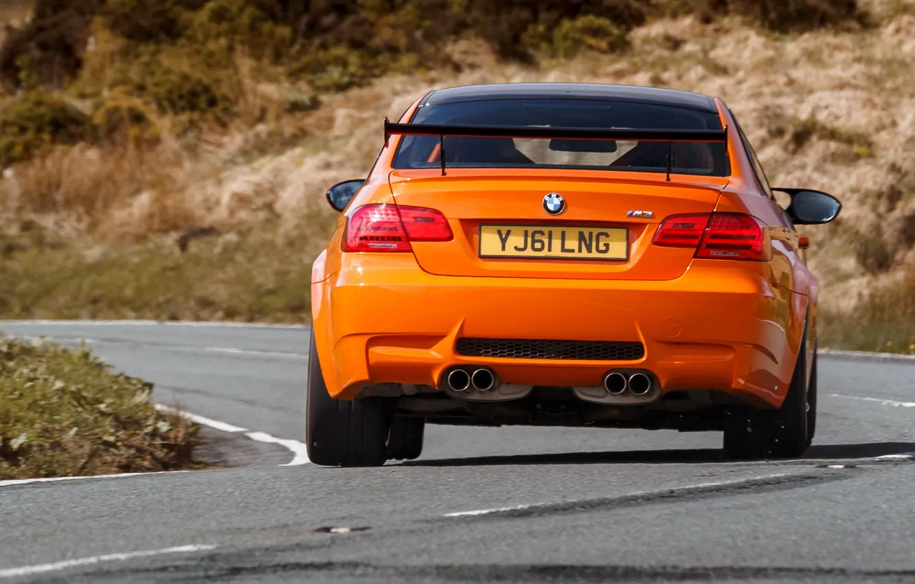 Фото обои BMW, rear, E92, BMW M3 GTS, M3