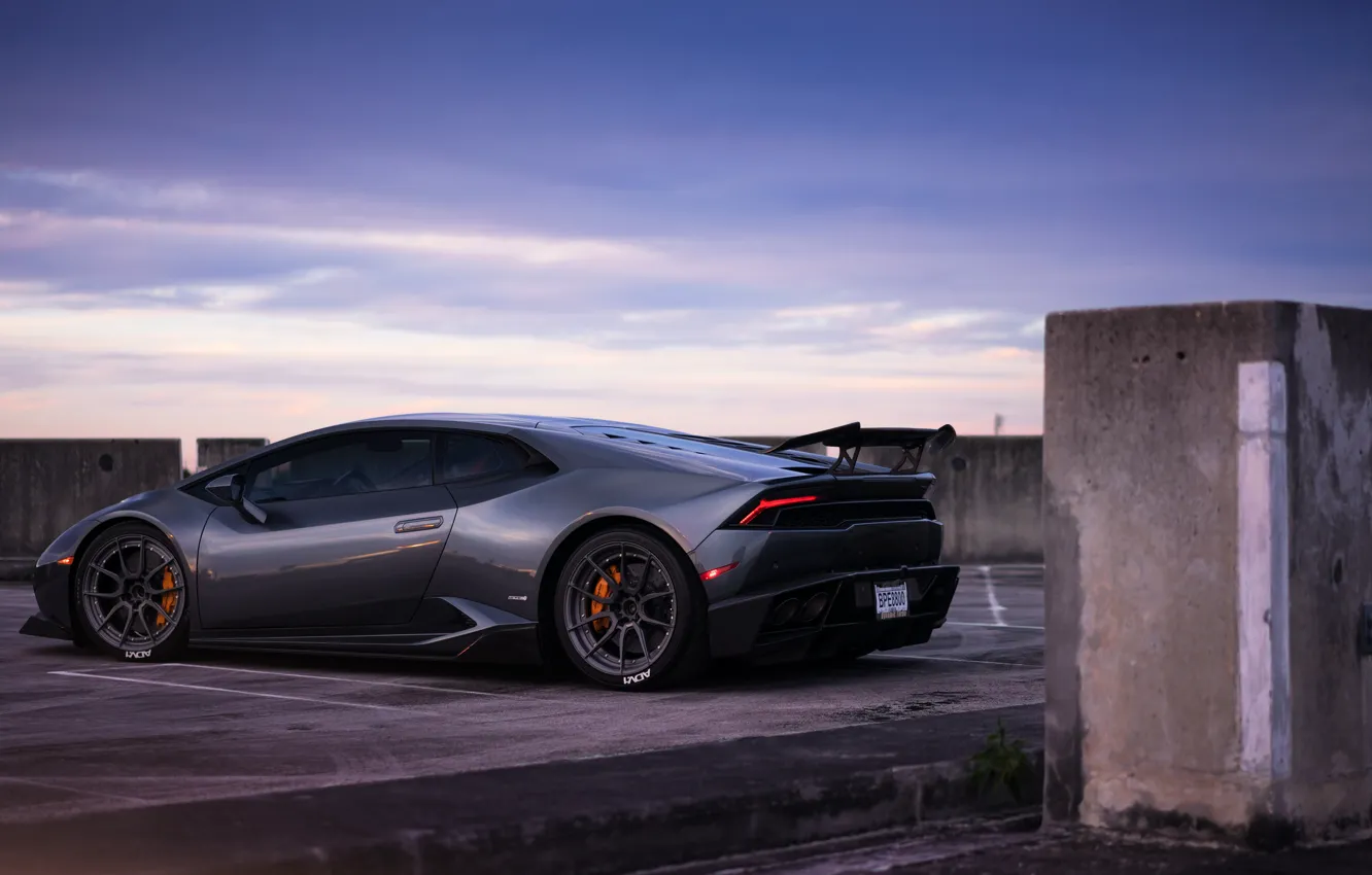 Фото обои вечер, Lamborghini, evening, Huracan, Lamborghini Huracan
