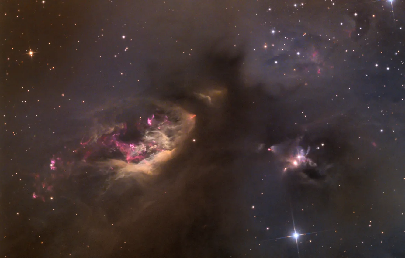 Фото обои звезды, туманность, light, созвездие, nebula