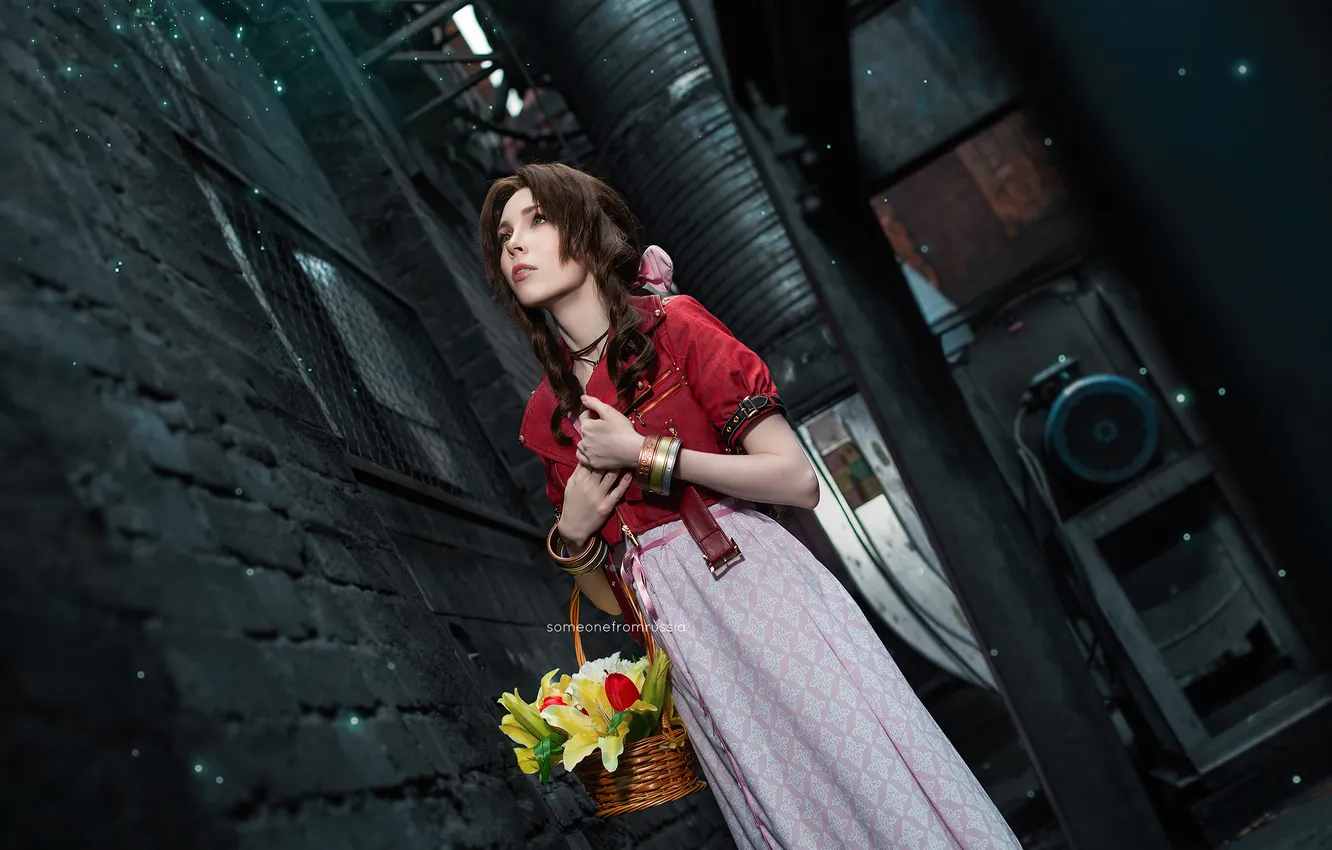 Фото обои final fantasy, cosplay, aerith, gainsborough