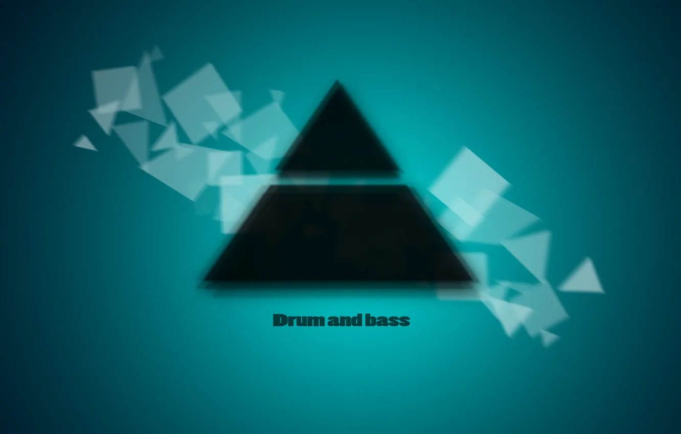 Фото обои музыка, квадрат, треугольник, dnb, Drum and bass