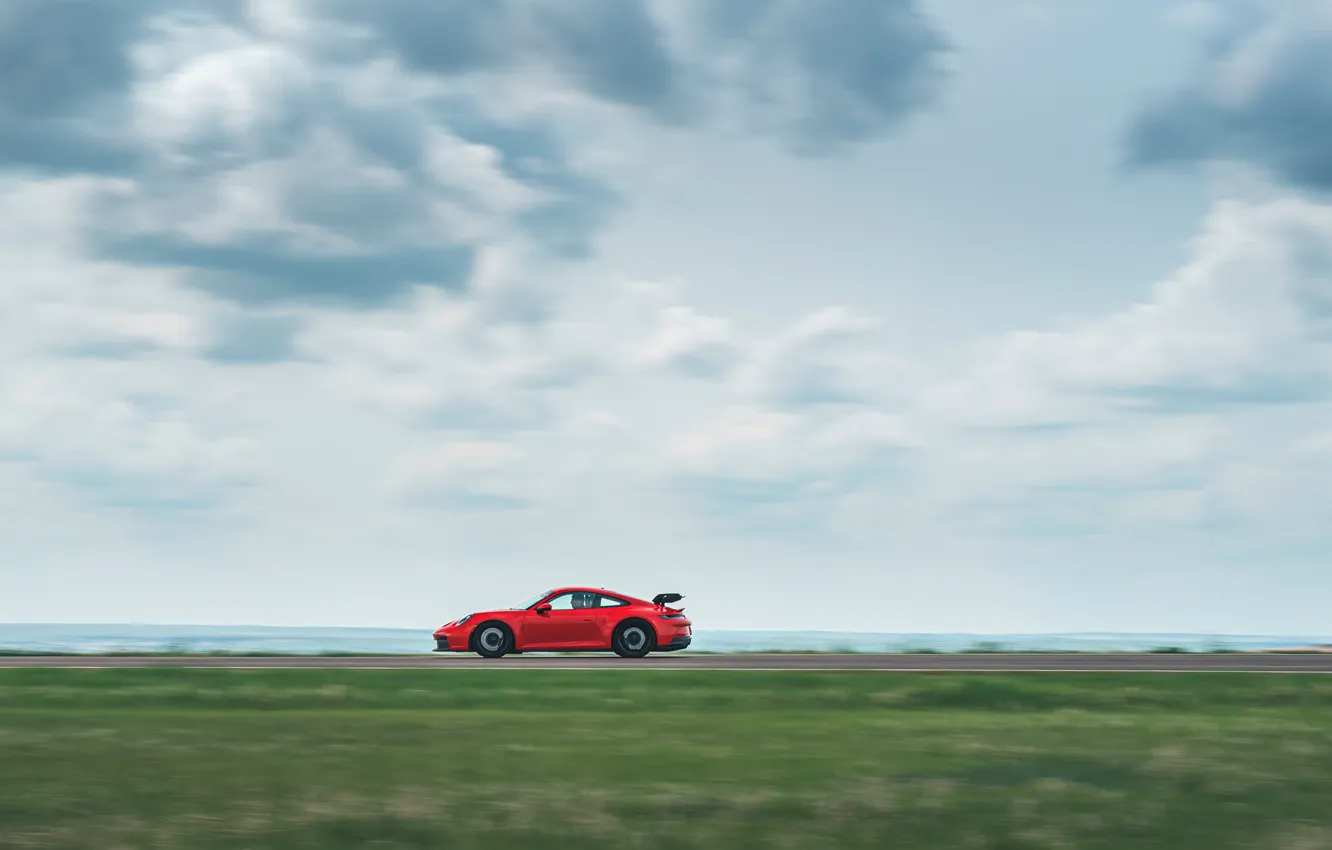 Фото обои car, 911, Porsche, sky, Porsche 911 GT3, side view