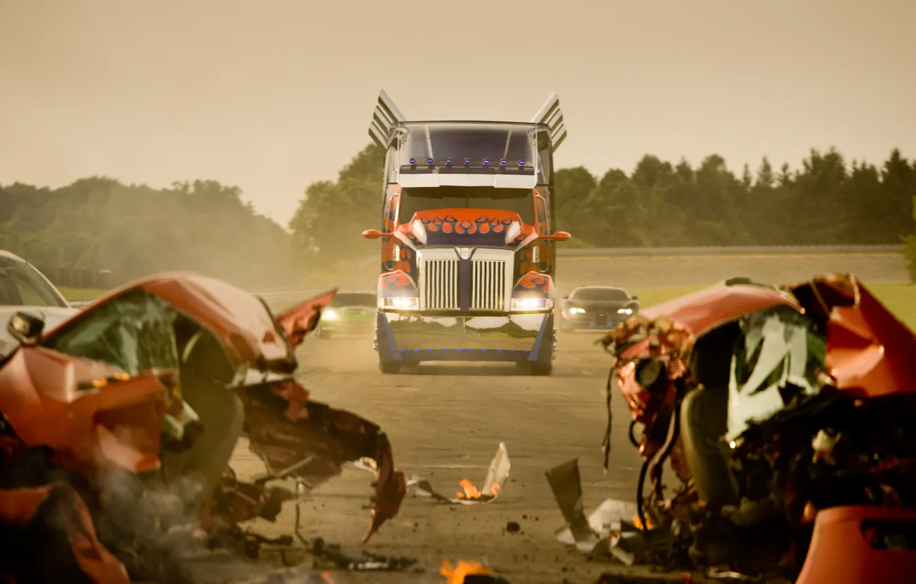 Фото обои роботы, грузовик, Transformers, Трансформеры: Эпоха истребления, Age Of Extinction