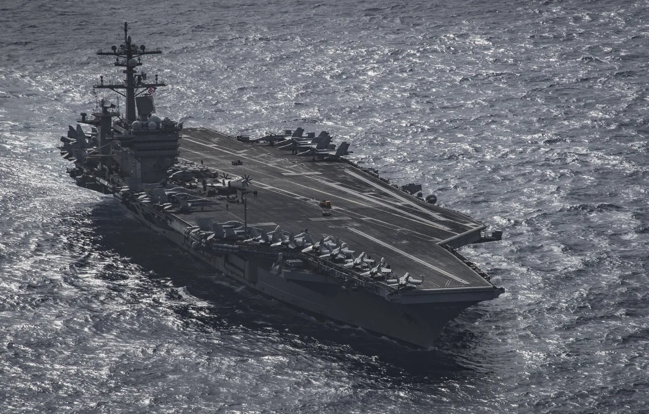 Фото обои USS, aircraft carrier, Carl Vinson, CVN 70