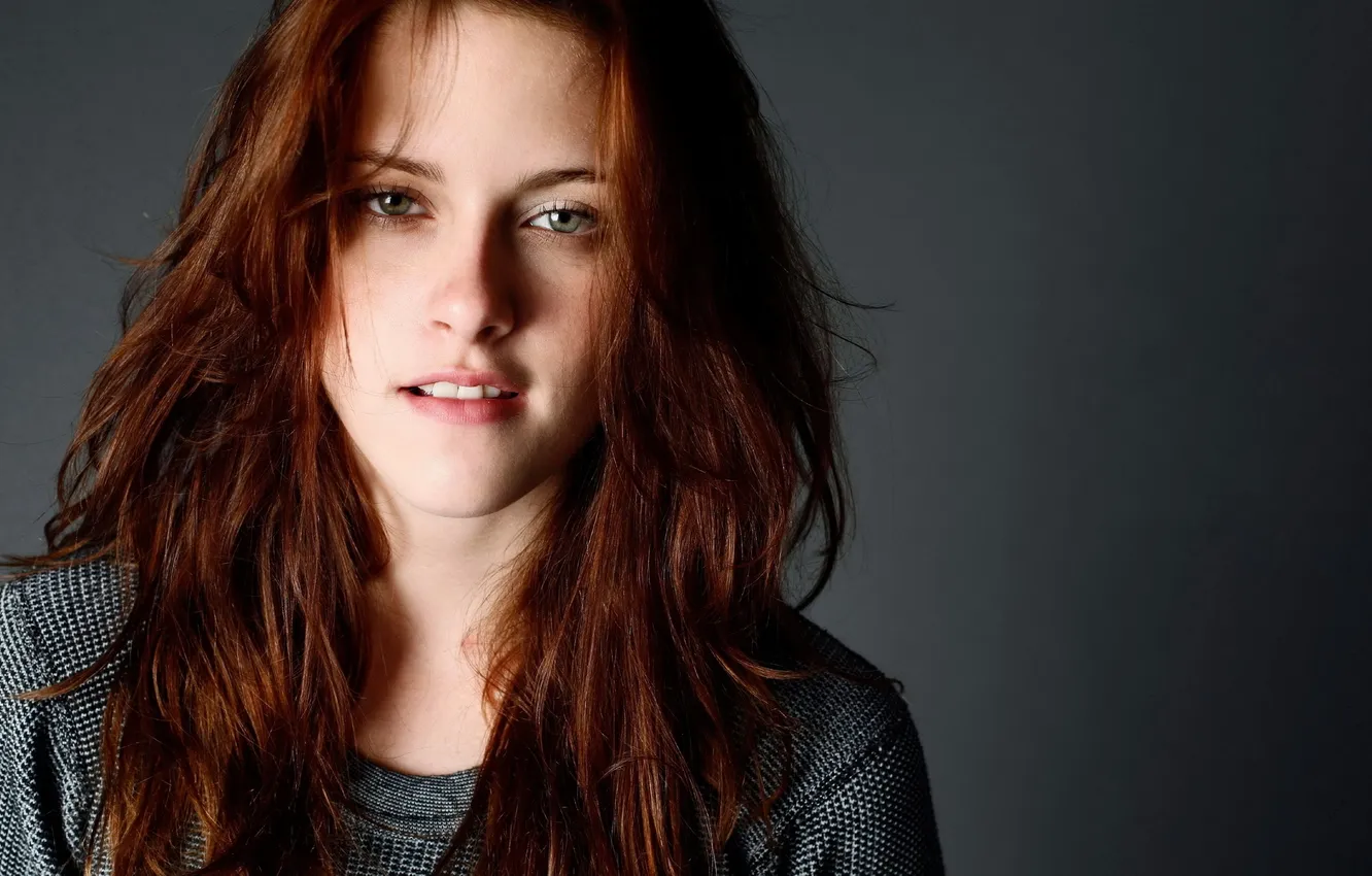 Фото обои взгляд, лицо, волосы, актриса, кристен стюарт, kristen stewart