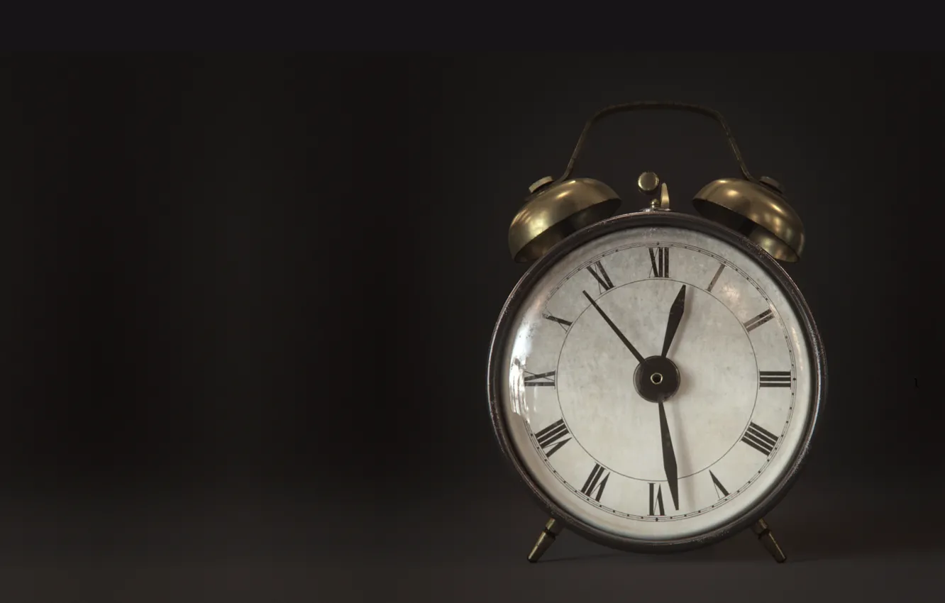 Фото обои время, стрелки, часы, будильник, арт, Clock, Mathieu Maurel