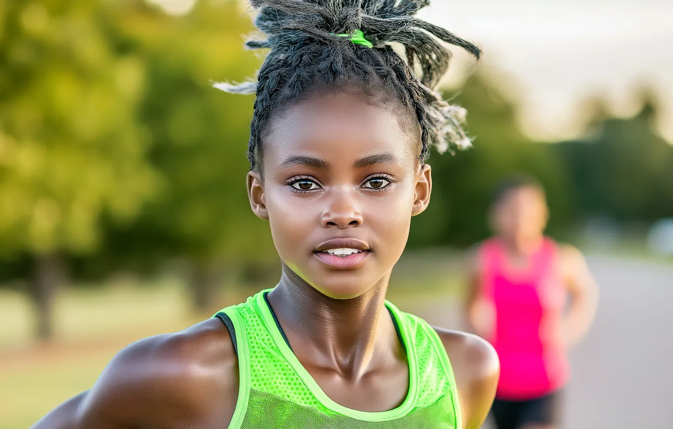 Фото обои athlete, AI Art