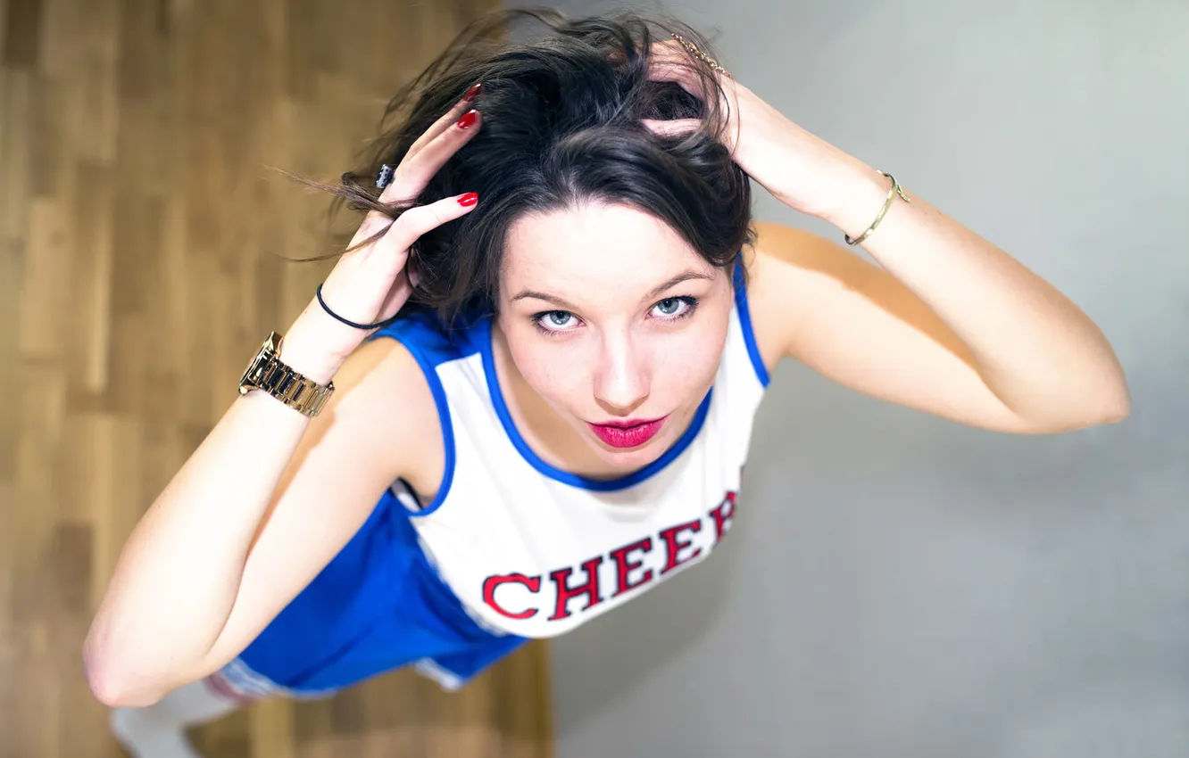 Фото обои взгляд, Sabrina, Woman Cheerleader