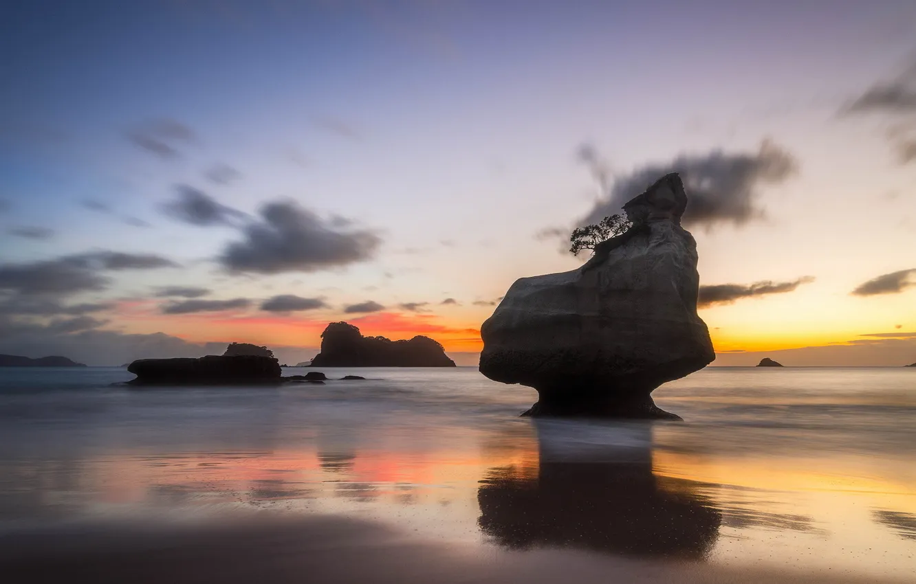 Фото обои море, пейзаж, New Zealand, Waikato, Hahei