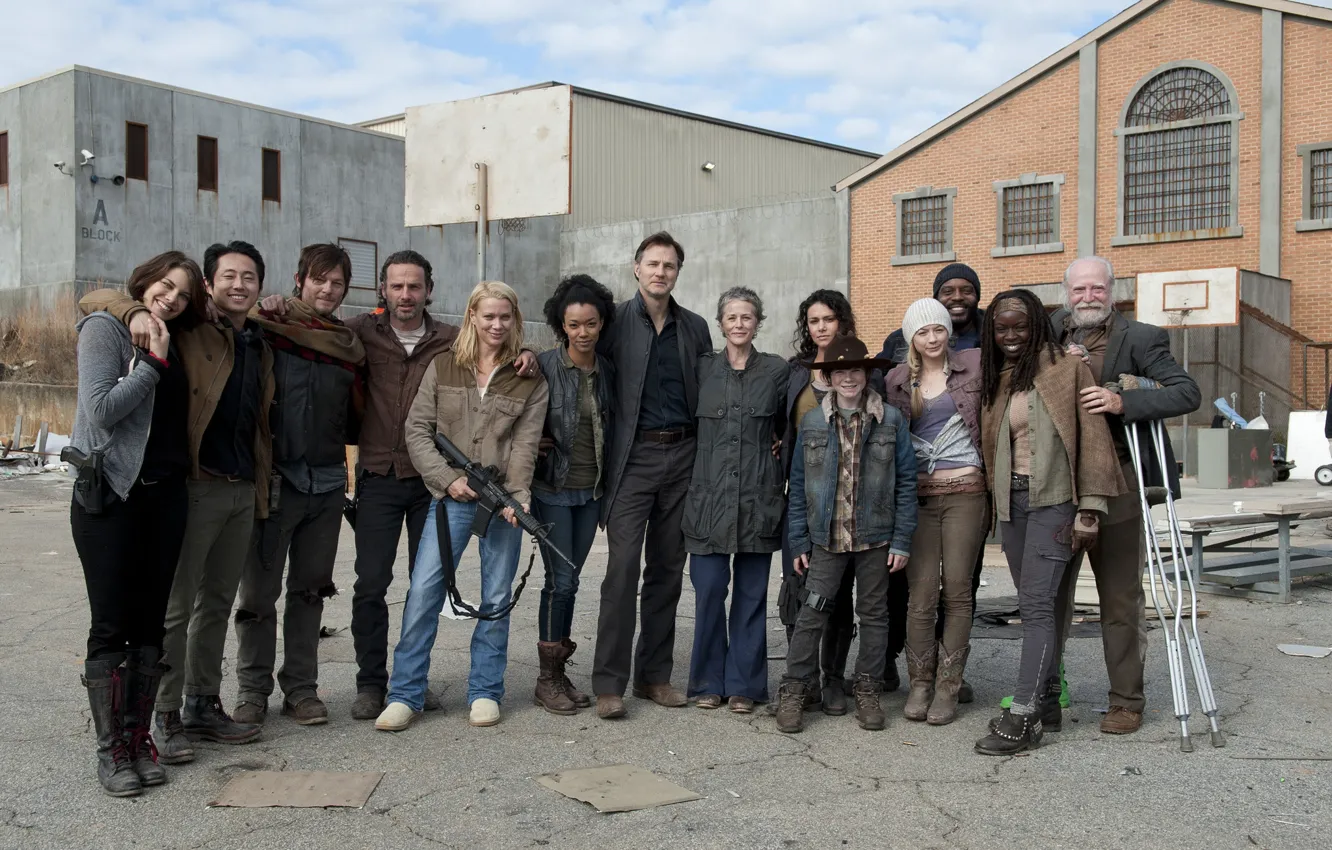 Фото обои команда, сериал, актеры, The Walking Dead, Ходячие мертвецы