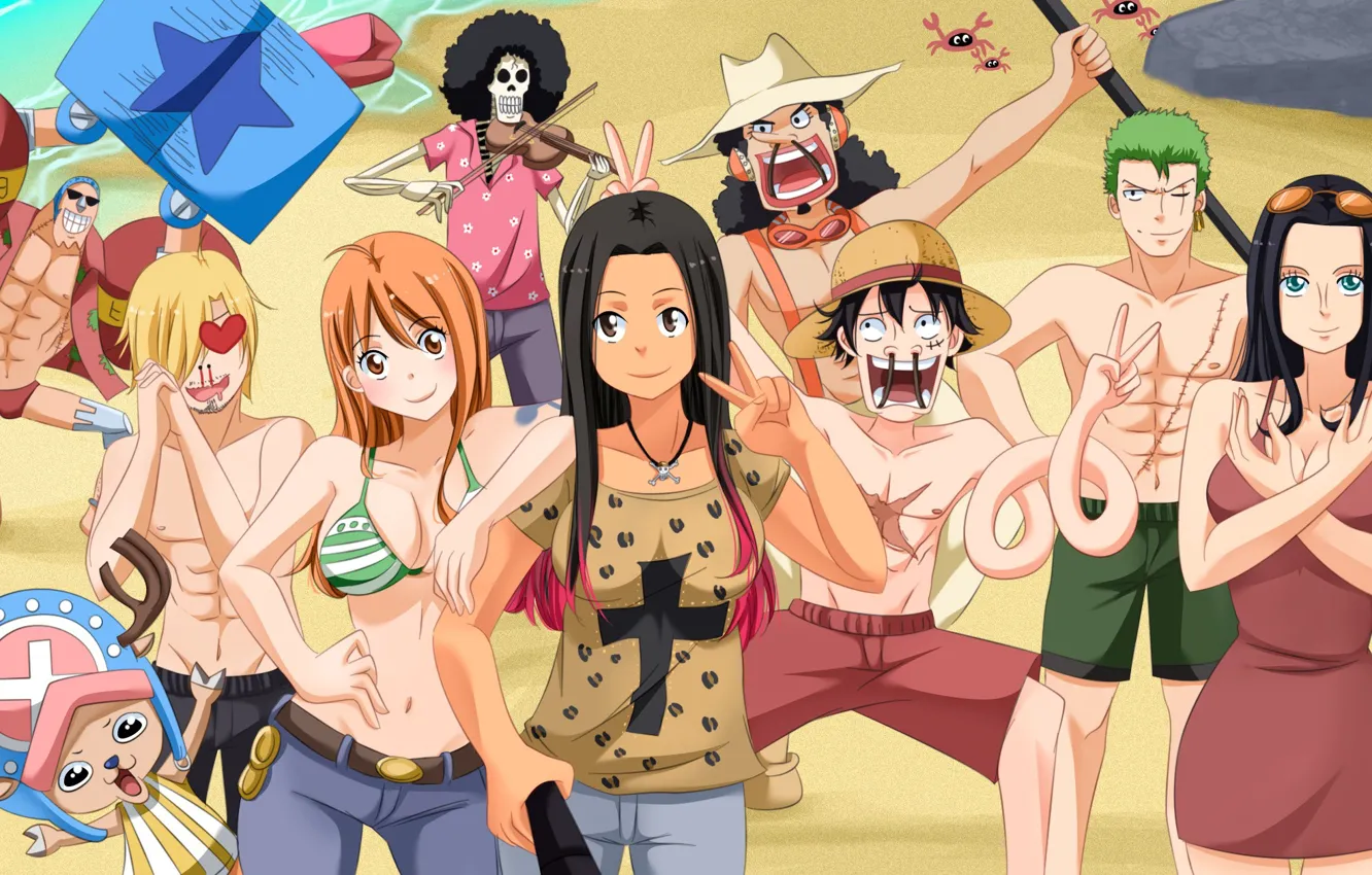 Фото обои game, One Piece, pirate, anime, pretty, asian, manga, japanese