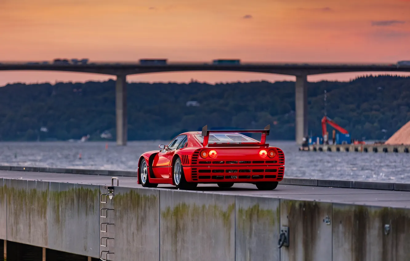 Фото обои Ferrari, суперкар, supercar, Evoluzione, 1985, единственный экземпляр, Ferrari 288 GTO, the only instance