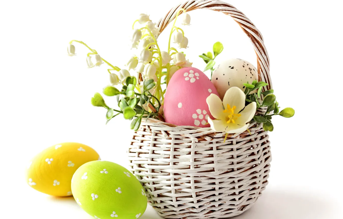 Фото обои цветы, яйца, весна, пасха, пастель, flowers, spring, eggs