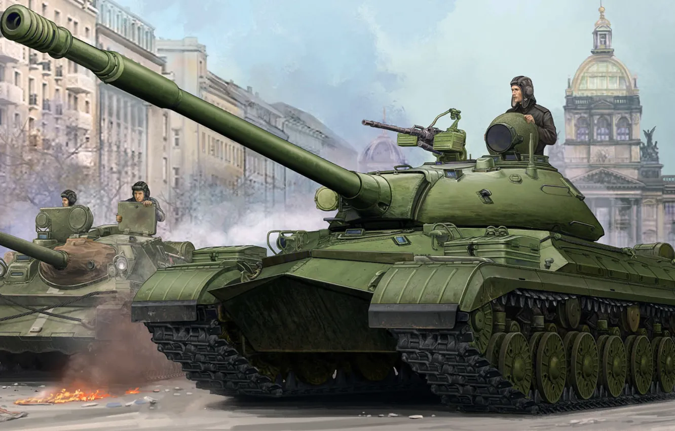 Фото обои рисунок, арт, советский тяжёлый танк, Т-10М