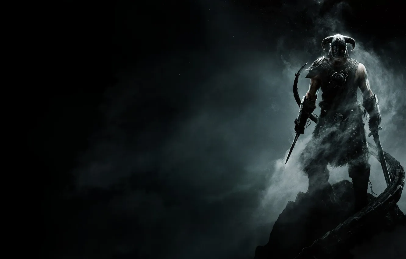 Фото обои The Elder Scrolls V Skyrim, Довакин, Action RPG, драконорождённый, игра года