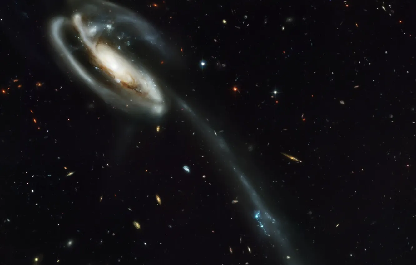 Фото обои галактика, далекая, маленькая