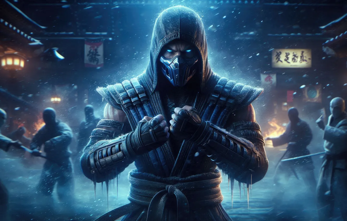 Фото обои games, scorpion, sub-zero