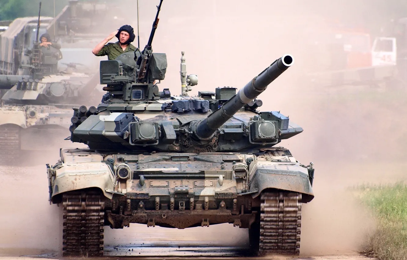 Фото обои танк, Т-90, танкист, основной боевой танк РФ