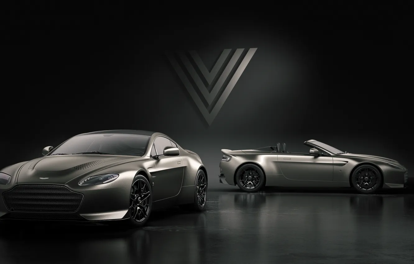 Фото обои Aston Martin, Roadster, Vantage, пара, V12, 2018, V600
