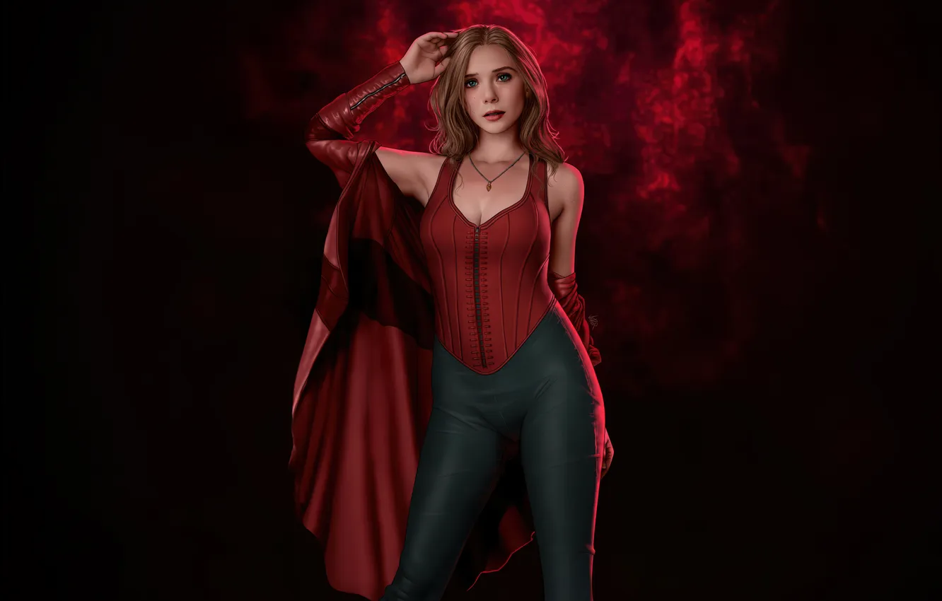 Фото обои power, scarlet, witch, reality, master