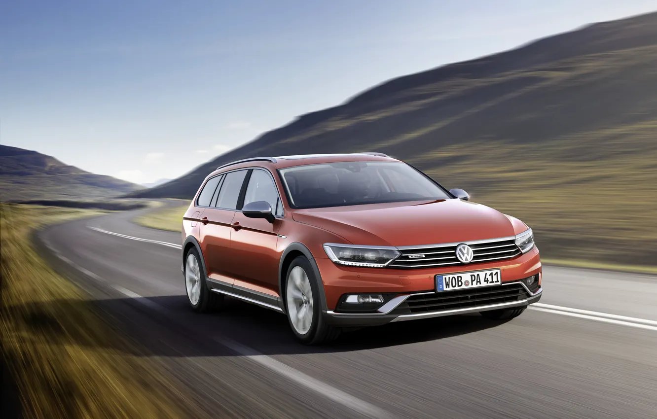 Фото обои Volkswagen, фольксваген, пассат, Passat, 2015, Alltrack