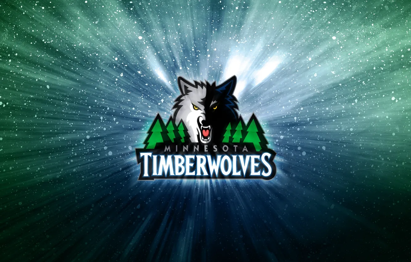 Фото обои Баскетбол, Волк, Логотип, NBA, Миннесота, Лесные Волки, Minnesota TimberWolves