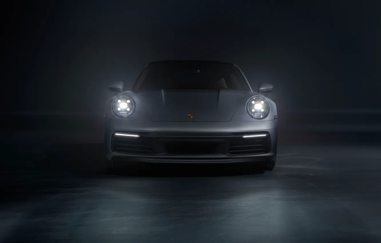 Фото обои 911, Porsche, вид спереди, Carrera S, 2019