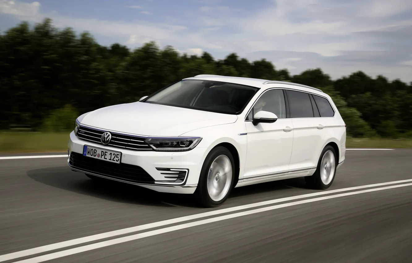 Фото обои разметка, Volkswagen, универсал, GTE, Passat, Variant, 2019