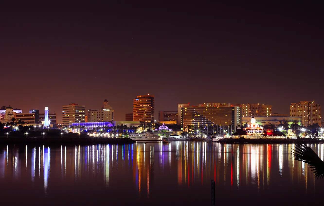 Фото обои city, город, USA, Long Beach, California