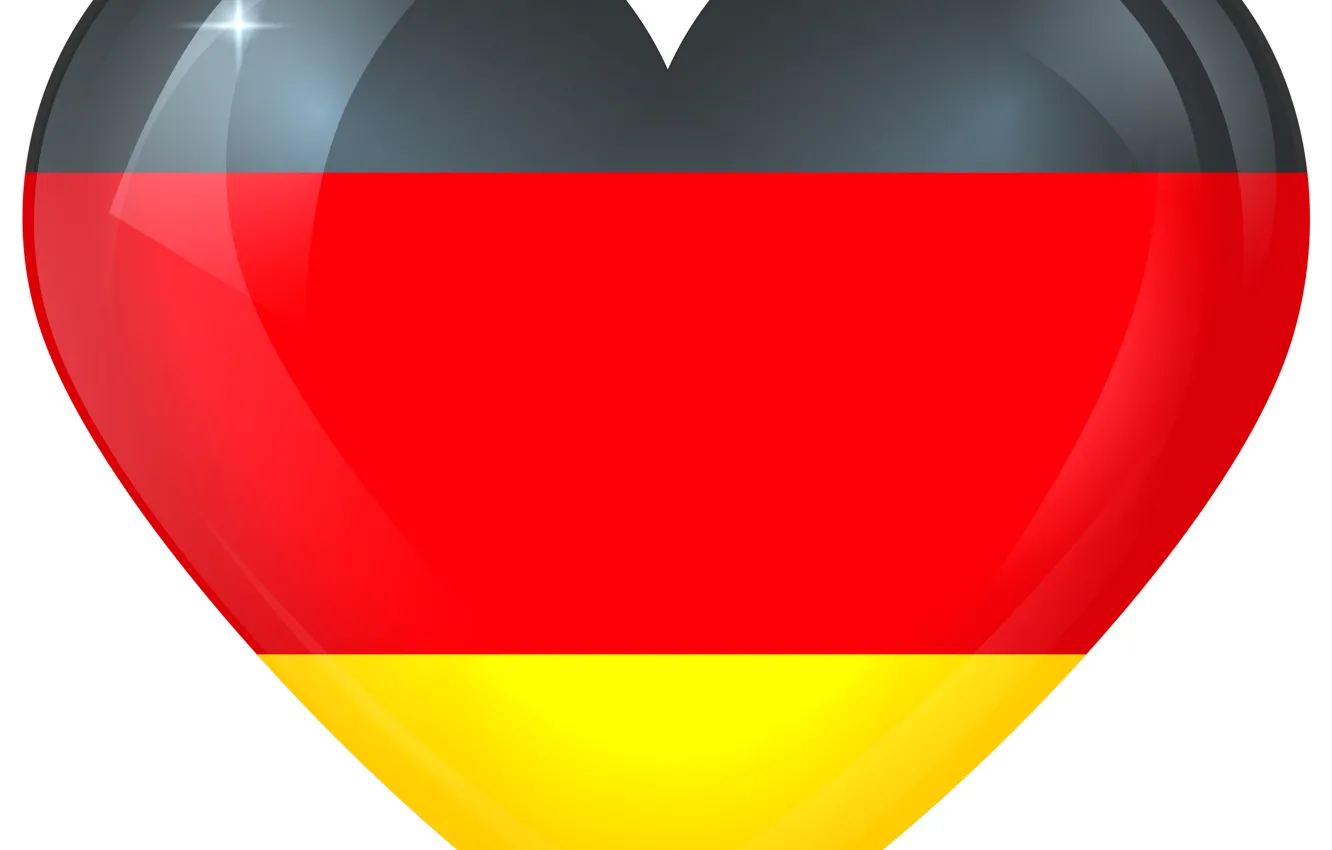 Фото обои German, Germany, Flag, Heart, Flag Of Germany, German Flag