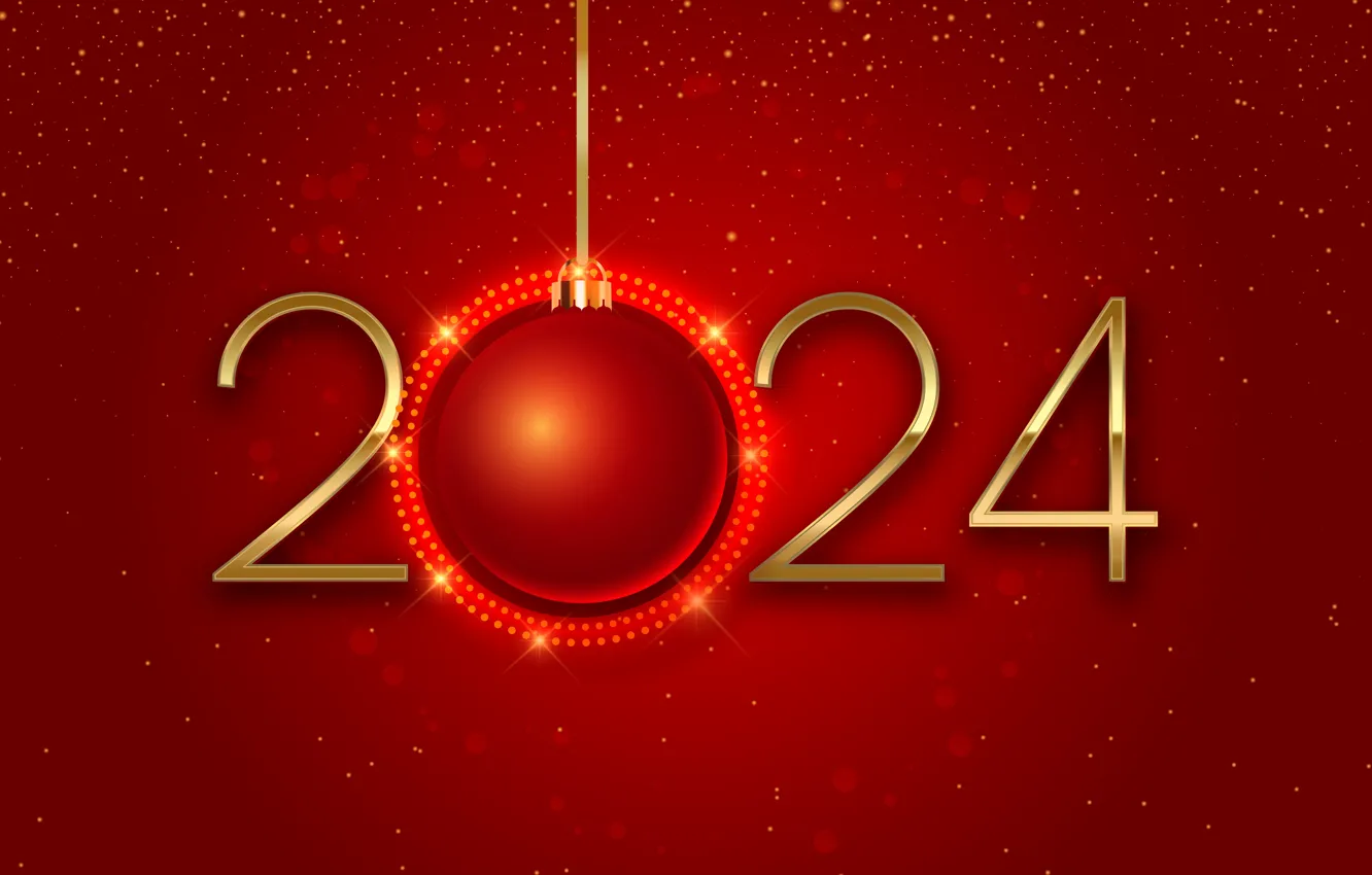 Фото обои новый год, Рождество, цифры, golden, Christmas, New Year, decoration, figures