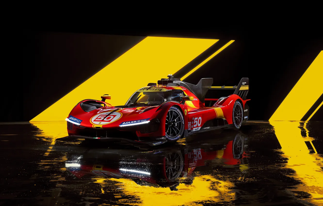 Фото обои Ferrari, Sport, 24 Heures du Mans, Hypercar, WEC, World Endurance Championship, 2023, Le Mans Hypercar