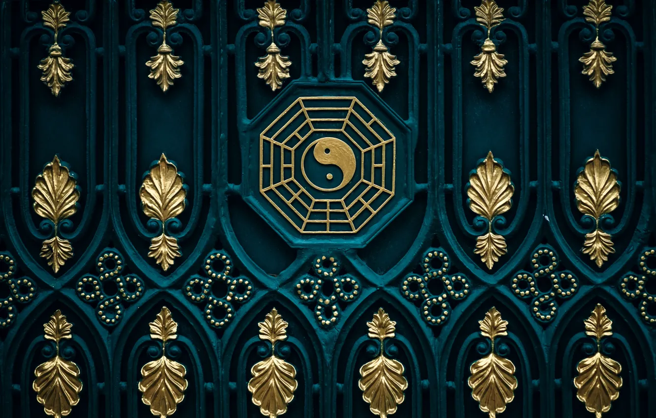 Фото обои фон, узоры, текстура, ворота, восток, дзен, инь-ян, буддизм