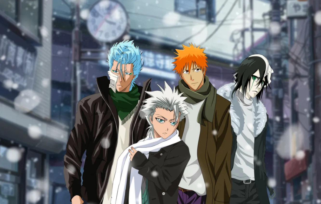 Фото обои Bleach, Парни, Ичиго, Мальчики