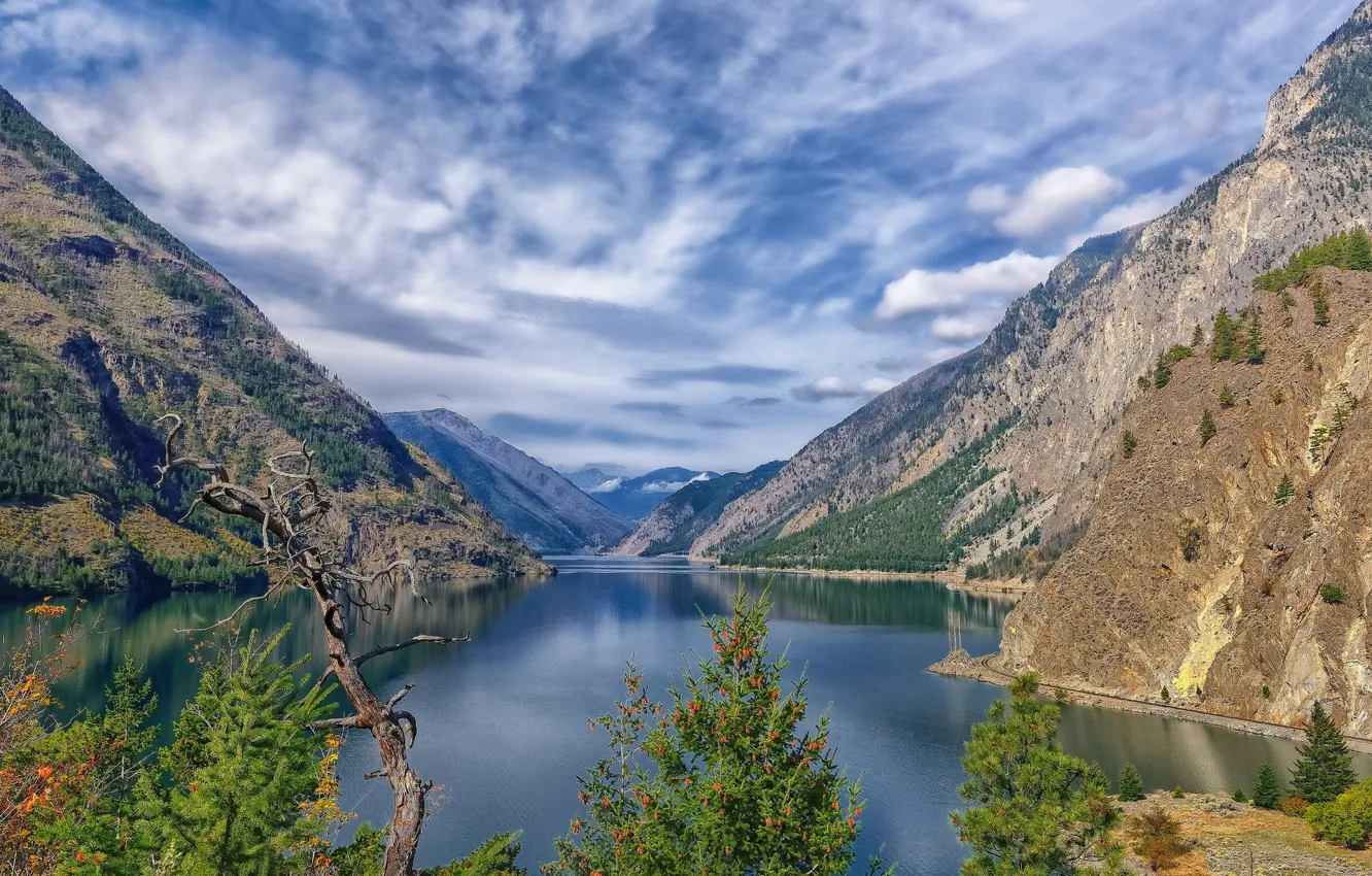 Фото обои Канада, Британская Колумбия, озеро Сетон